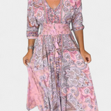 Robe d'été décontractée Dunya avec décolleté en V