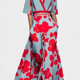 Robe Enveloppante Fleurie Daphne avec Élégance Intemporelle