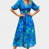Robe Midi Florale Georgina avec Décolleté en V