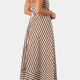 Robe Convertible Froissée Rose avec Charme Nocturne