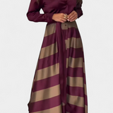 Robe Chemise Longue Rayée Nessia avec Ceinture