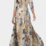 Robe Maxi Enveloppante Lauren avec Fleurs