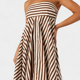 Robe Convertible Froissée Rose avec Charme Nocturne