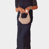 Robe Balbina à Deux Pièces avec Col bateau et Détails Découpés