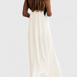 Robe Edith avec Col Croisé et Dos Ouvert