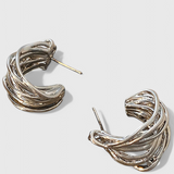 Boucles d'oreilles en forme de C