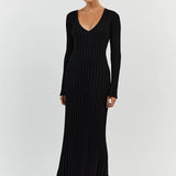 Robe en Tricot Côtelé Darla avec Ceinture