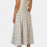 Robe Midi A-Line Flora avec Corset