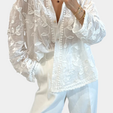 Chemise en Dentelle Brodée Prairie