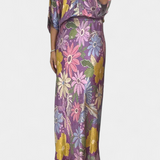 Ensemble Blouse et Jupe Peplum Florale Douce Shae