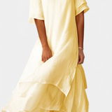 Robe en Coton Élégante et Cape d'Eloise