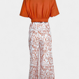 Ensemble Olivia Boho avec Décolleté en V et Pantalon Large