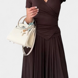 Ensemble Confortable de Deux Pièces Ruslana avec Décolleté en V Croisé