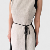 Robe Sans Manches Samanta avec Contraste de Couleur