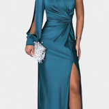 Robe Asymétrique Drapée à Une Épaule Charlotte