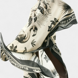 Robe Kaftan Oversized Guadalupe avec Imprimé de Flamant et de Palmier