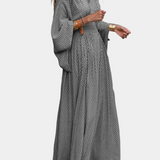 Robe Maxi Géométrique Anelia avec Décolleté en V