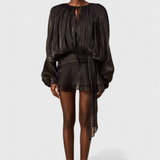 Robe Mini Aurore avec Volants et Plis Complets