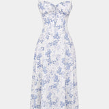 Robe Midi A-Line Flora avec Corset