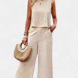 Ensemble Lavinia de Top et Shorts en Lin et Coton