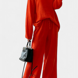 Ensemble de Deux Pièces Aya en Coton avec Décolleté en V