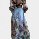 Ensemble Chemise Imprimée et Pantalons Fluides Sanne Élégant