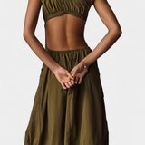 Robe Midi Katana avec ourlet en bulle et corset ajusté