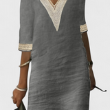 Robe Midi d'Élégance Décontractée Malia