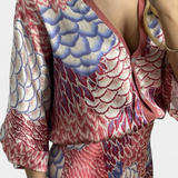 Ensemble Blouse et Jupe Peplum Florale Douce Shae