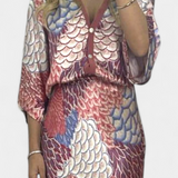 Ensemble Blouse et Jupe Peplum Florale Douce Shae