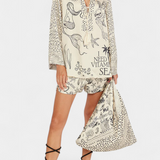 Ensemble Chemise Imprimée Amalia avec Short à Taille Élastique