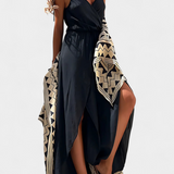 Mono Donatila en Coton avec Ouvertures Latérales et Décolleté Croisé