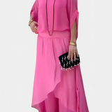 Ensemble Fluide de Deux Pièces Wonder avec Top Ample et Jupe Asymétrique