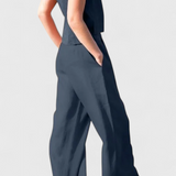 Ensemble Sans Manches Yvanne Vintage d'Été