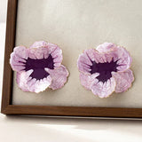 Boucles d'oreilles géométriques en forme de fleur