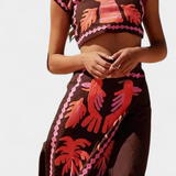 Ensemble Top Court et Jupe Sloan Palmier de Coco