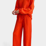 Ensemble de Deux Pièces Aya en Coton avec Décolleté en V