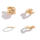 Jeu de Bagues en Métal de 4 Pièces