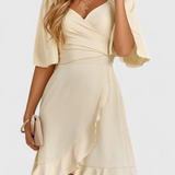 Robe Mini Froissée Dosha Élégante