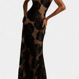 Robe Florale en Velours Vlada