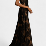 Robe Florale en Velours Vlada