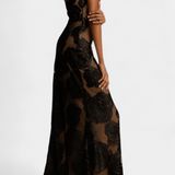 Robe Florale en Velours Vlada