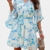 Robe Mini Besa avec Imprimé Floral et Silhouette Fluide
