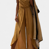 Mono Donatila en Coton avec Ouvertures Latérales et Décolleté Croisé