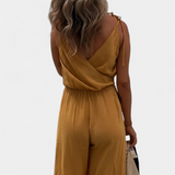 Mono Donatila en Coton avec Ouvertures Latérales et Décolleté Croisé