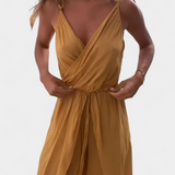 Mono Donatila en Coton avec Ouvertures Latérales et Décolleté Croisé