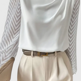 Blouse Élégante Zaraa avec Manches Transparentes