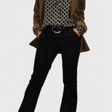 Blouse Jemima avec Boutons et Imprimé Géométrique