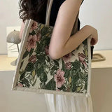 Sac en Jute Taila avec Imprimé Floral et Design Écologique