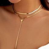 Collier Choker en Chaîne Métallique